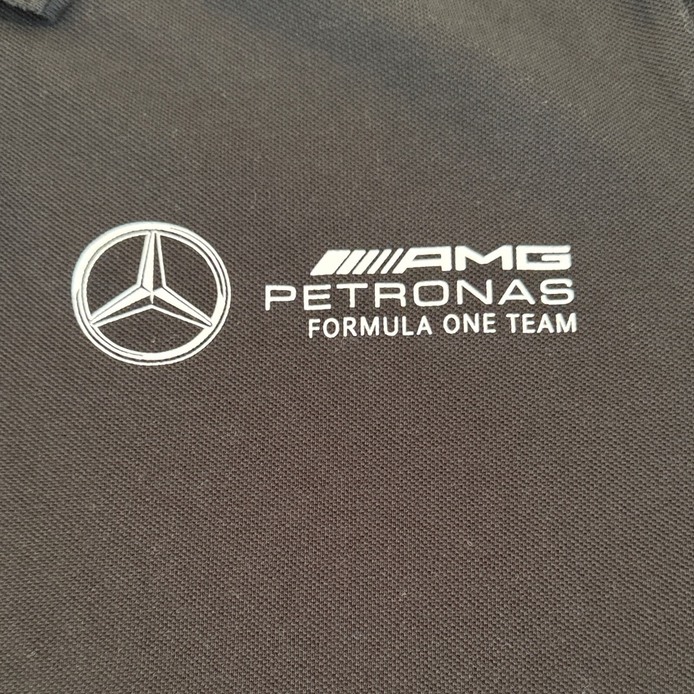 Mercedes AMG Petronas men’s 2xl Black adidas Polo Shirt. Never worn - Picture 2 of 12
